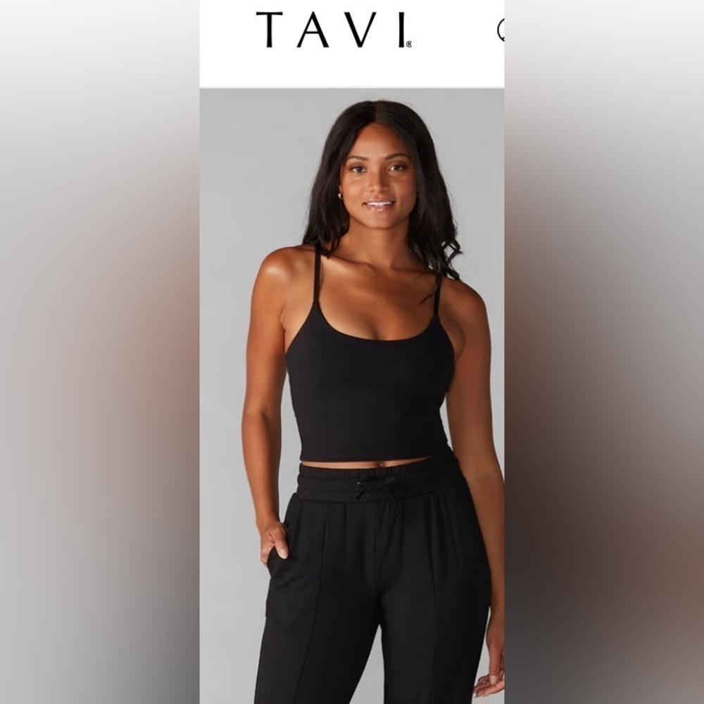 🔥NEW🔥 Tavi Noir Cami Bra in Ebony Buttery SOFT sweat wicking fabric size med